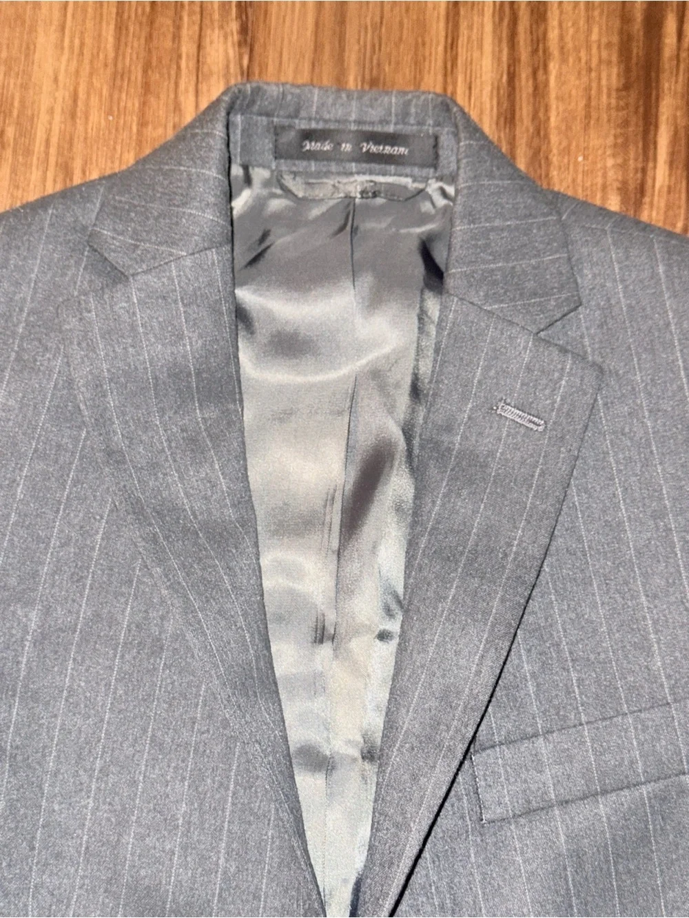Ralph Lauren Men's Charcoal Pinstripe Blazer 10R